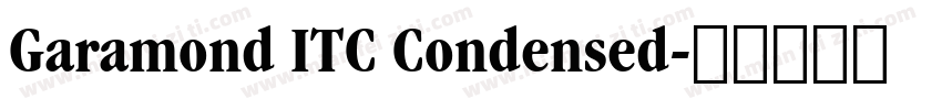 Garamond ITC Condensed字体转换